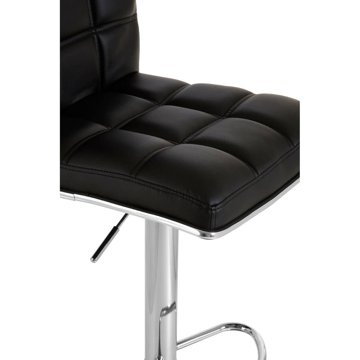 Tavor Black Faux Leather Bar Chair.