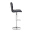 Tavor Grey Faux Leather Bar Chair.