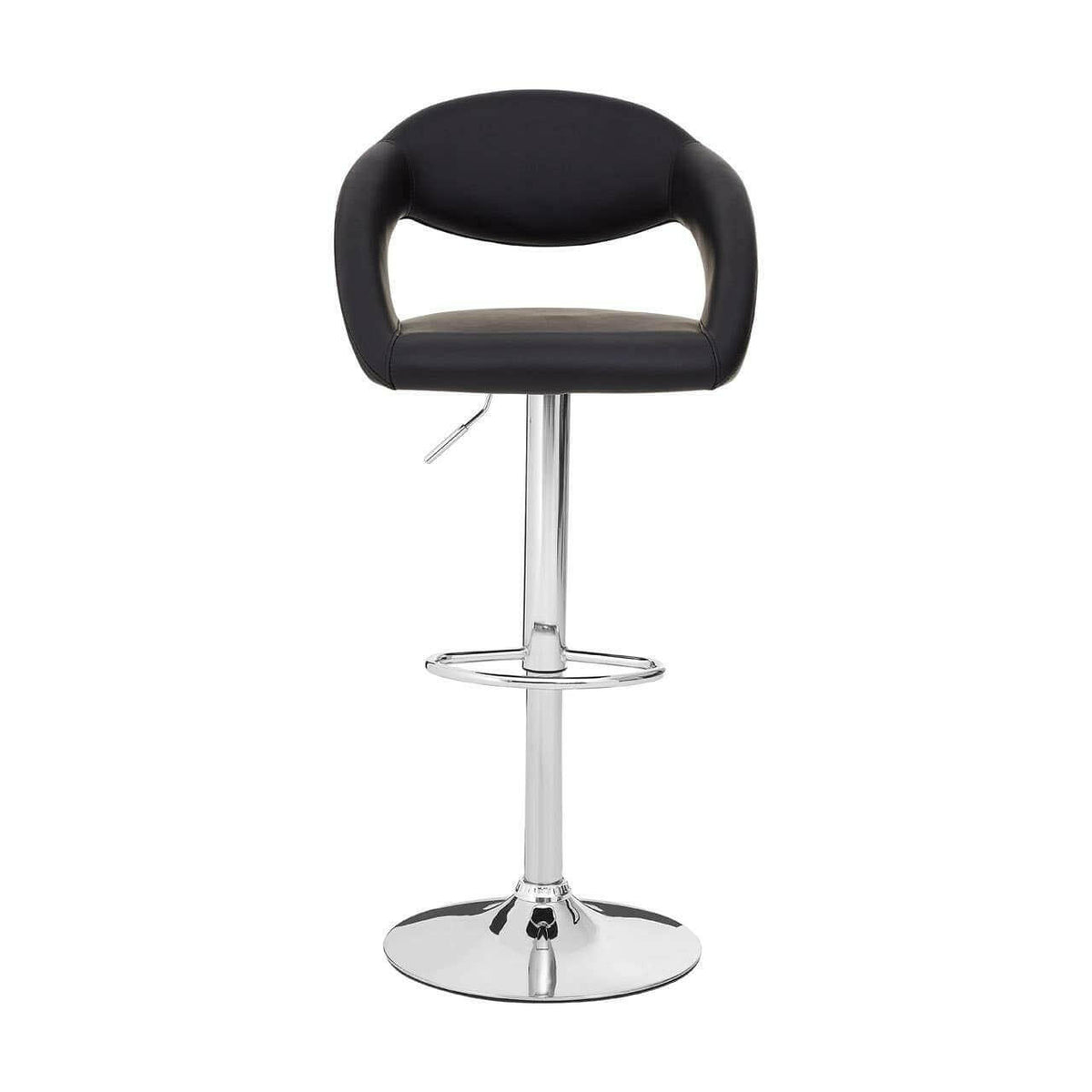 Taylor Black Faux Leather Bar Chair.
