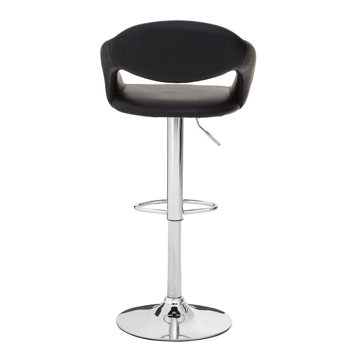 Taylor Black Faux Leather Bar Chair.