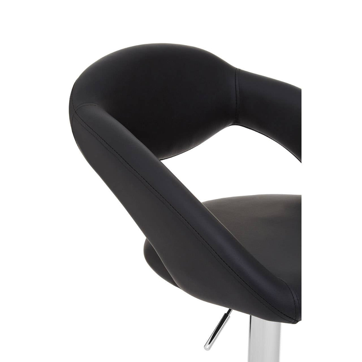 Taylor Black Faux Leather Bar Chair.