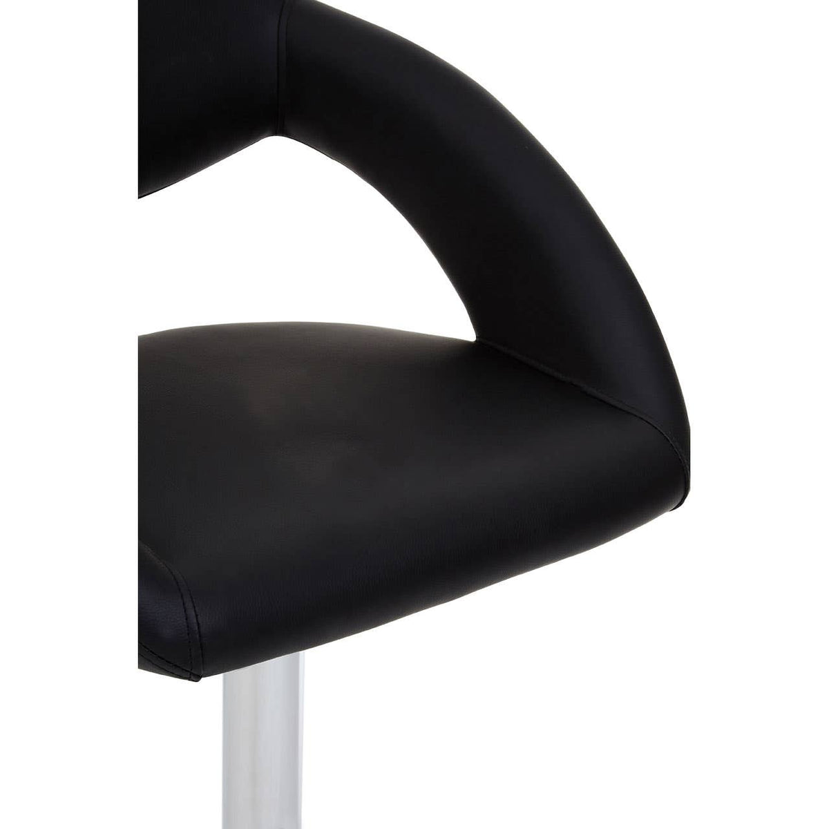 Taylor Black Faux Leather Bar Chair.