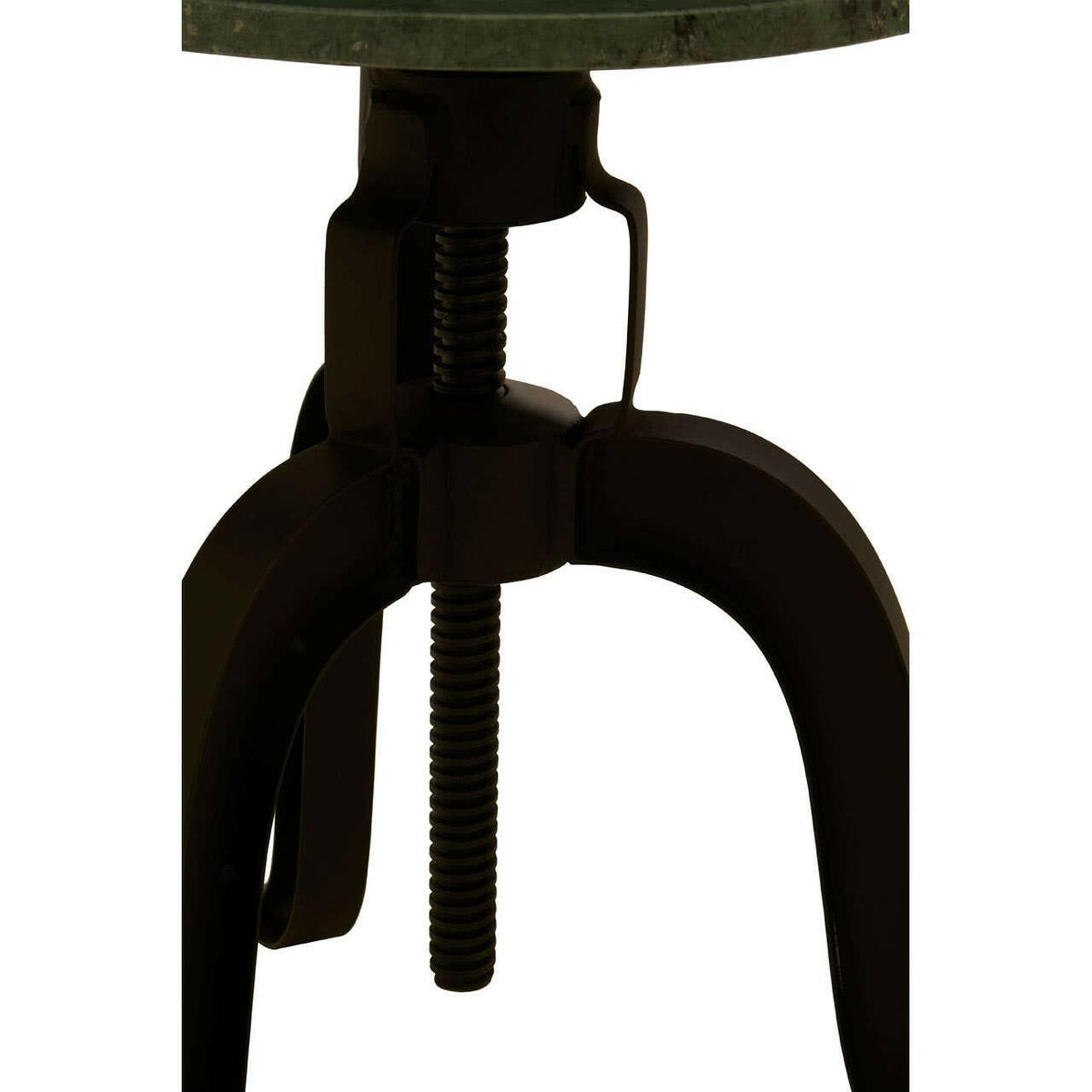 Vasco 3 Leg Bar Stool With Green Marble Top.