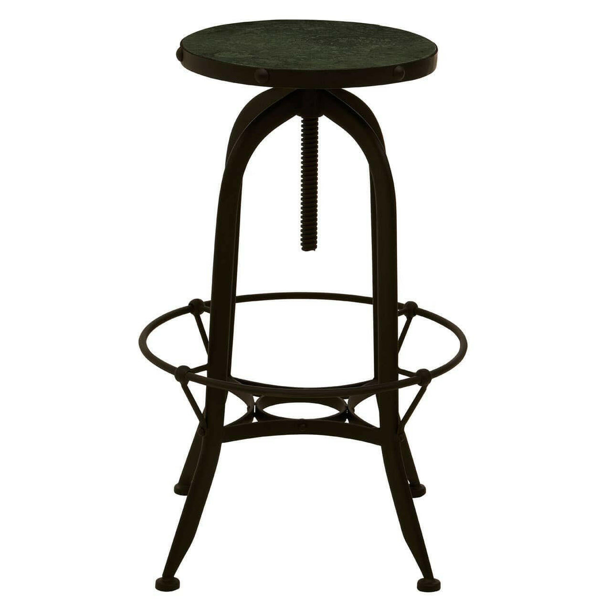 Vasco Black / Green Finish Bar Stool.