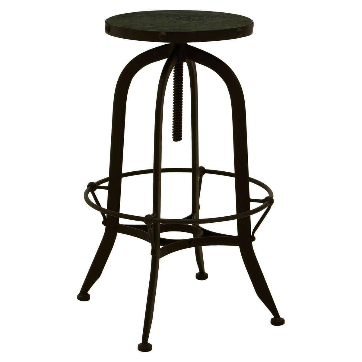 Vasco Black / Green Finish Bar Stool.