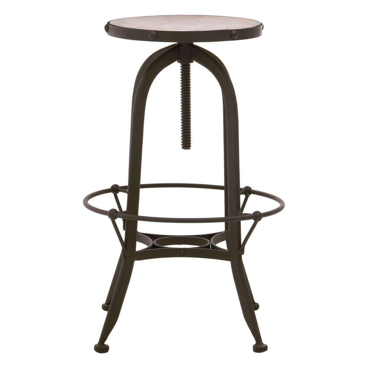 Vasco Black / White Finish Bar Stool.