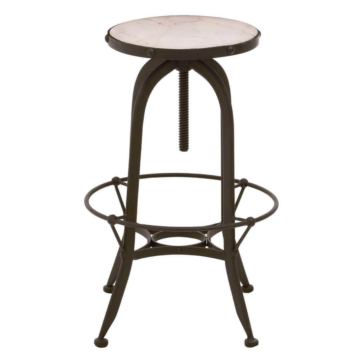 Vasco Black / White Finish Bar Stool.
