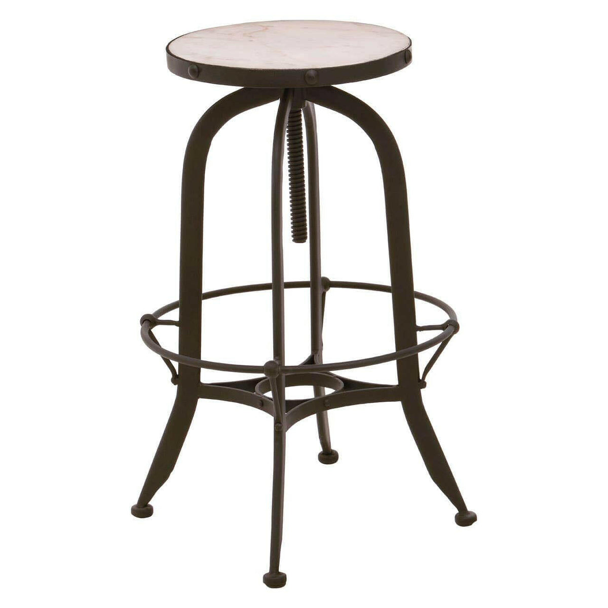 Vasco Black / White Finish Bar Stool.