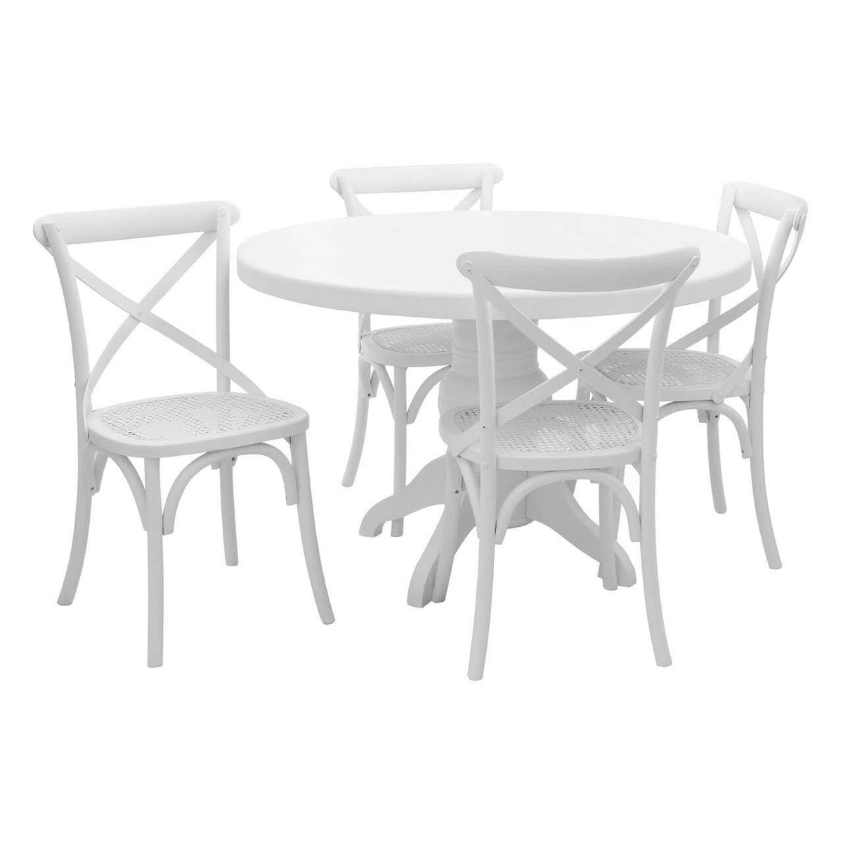 Vermont White Wash 5Pc Dining Set.