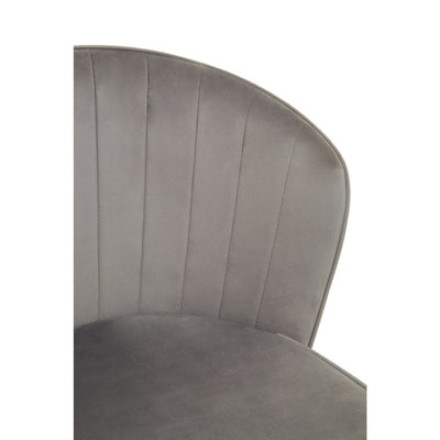 Noosa & Co. Dining Vieste Grey Velvet Bar Chair House of Isabella UK