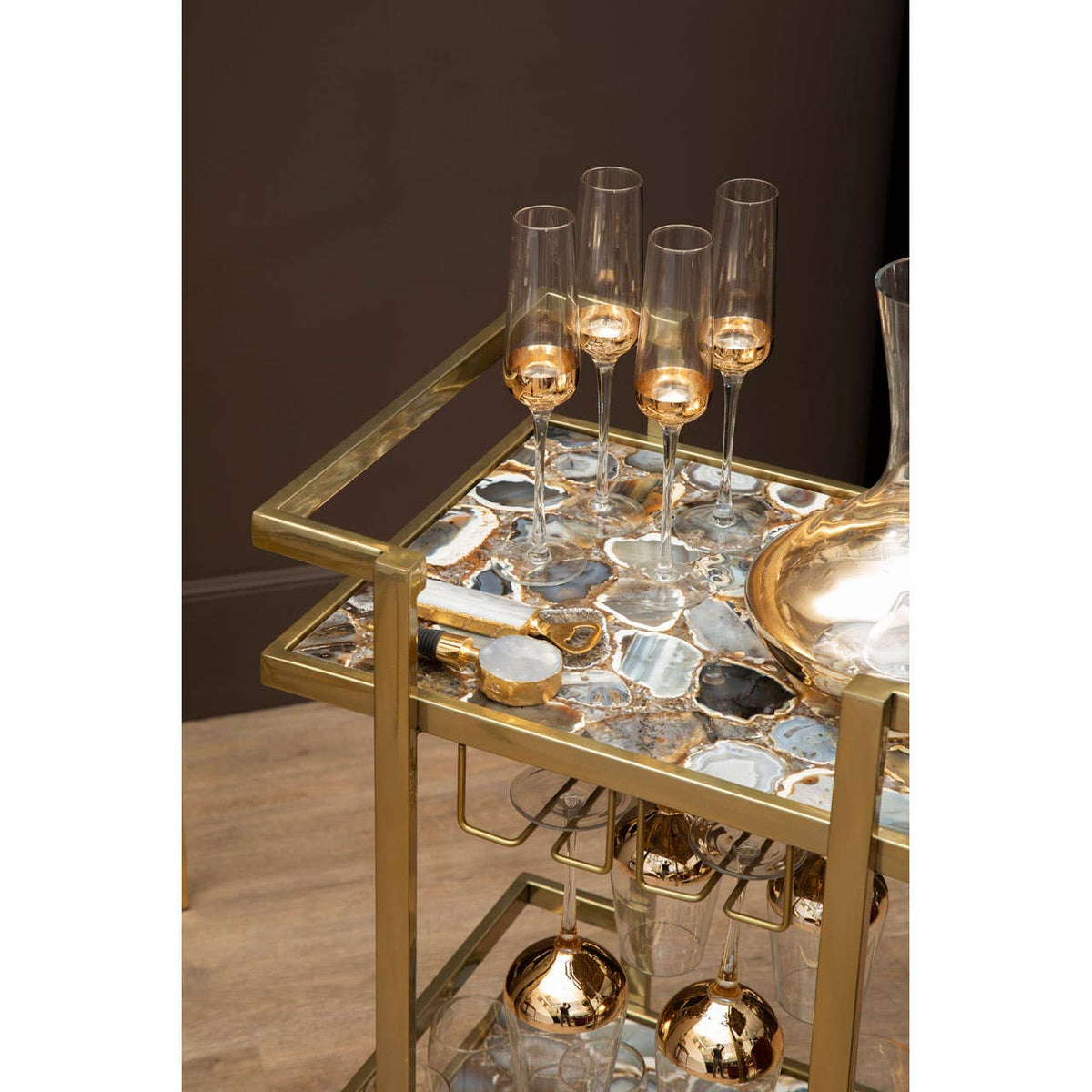 Vita Drinks Trolley in Agate.