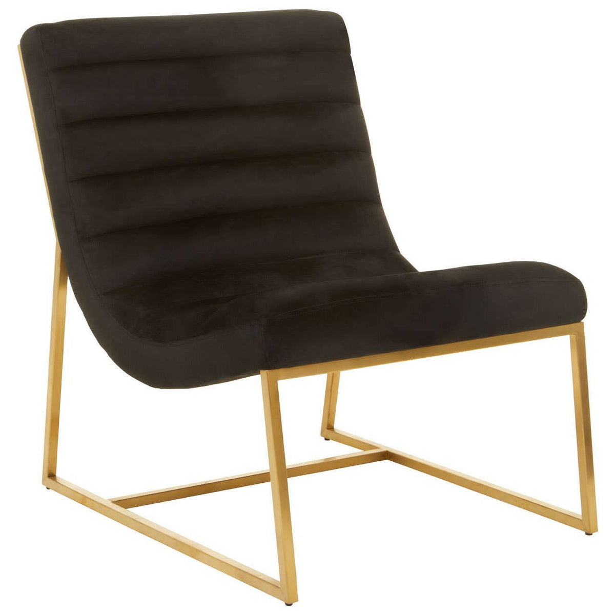 Vogue Black Velvet Cocktail Chair.