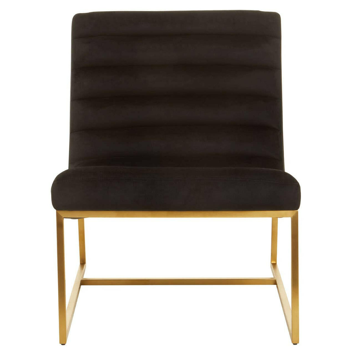Vogue Black Velvet Cocktail Chair.