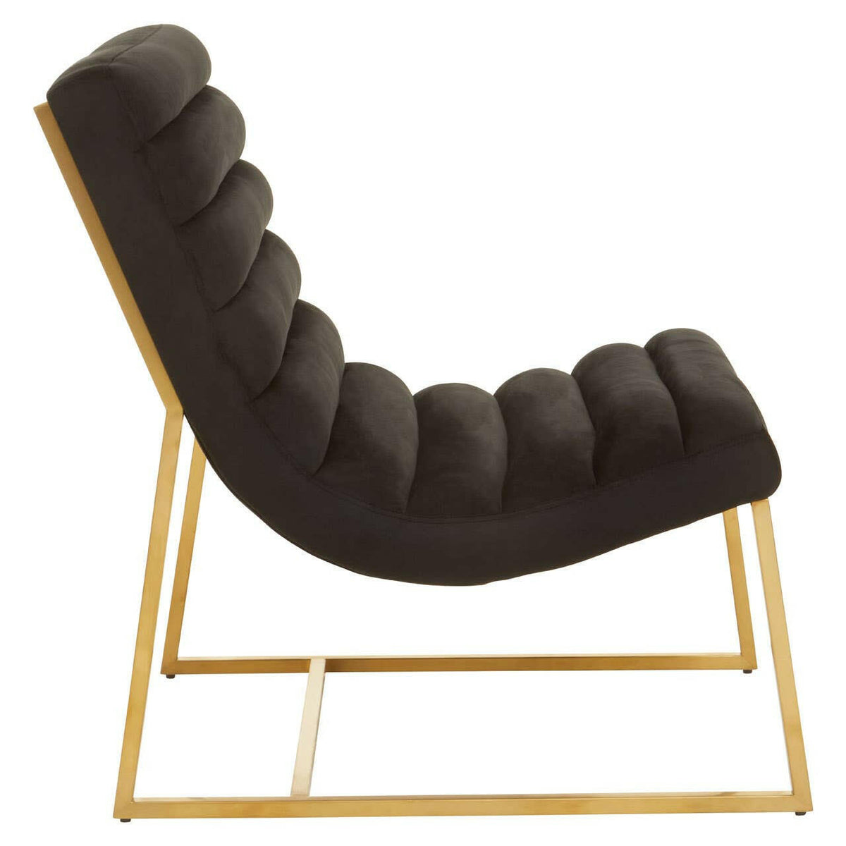 Vogue Black Velvet Cocktail Chair.