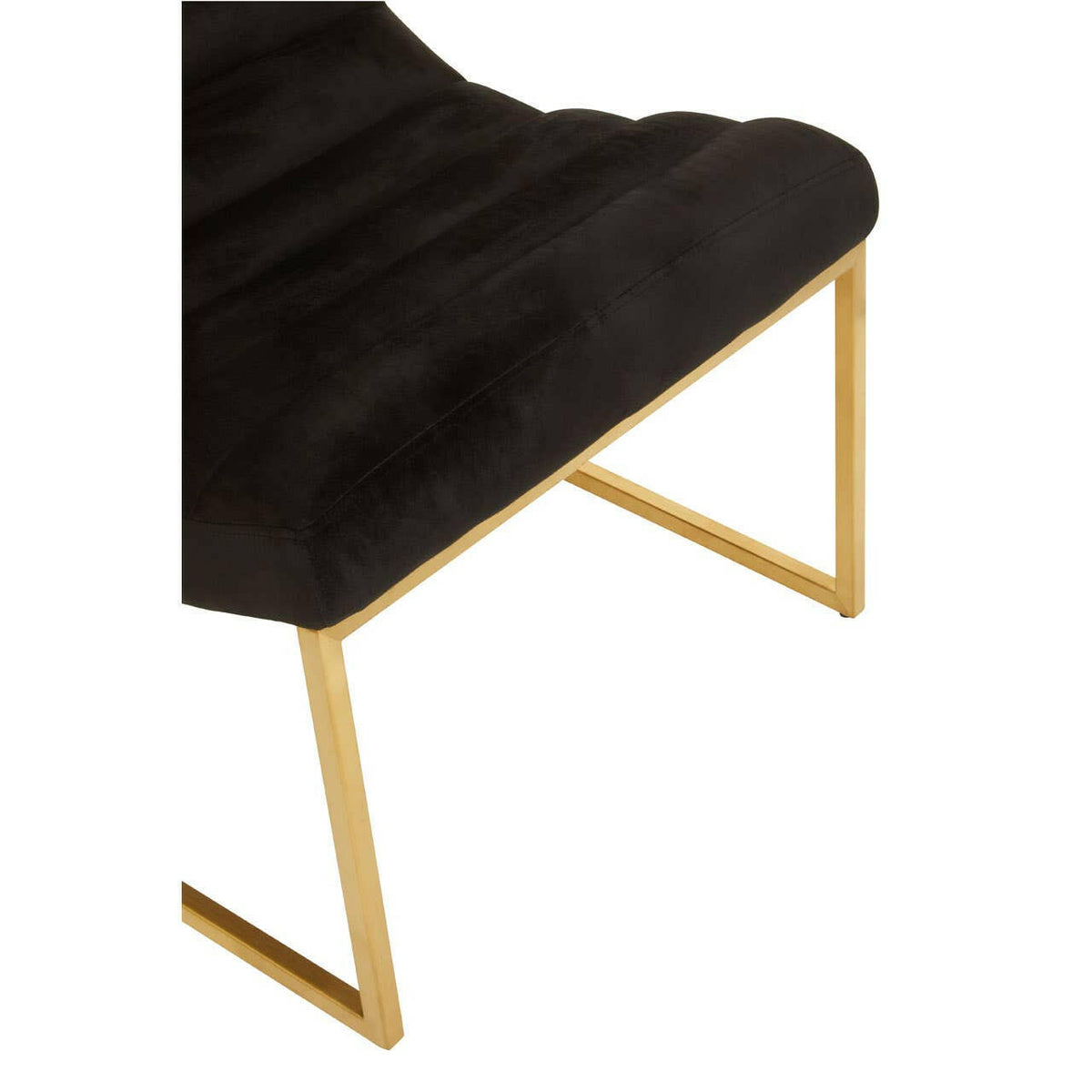 Vogue Black Velvet Cocktail Chair.