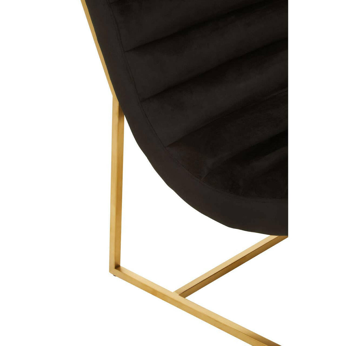 Vogue Black Velvet Cocktail Chair.