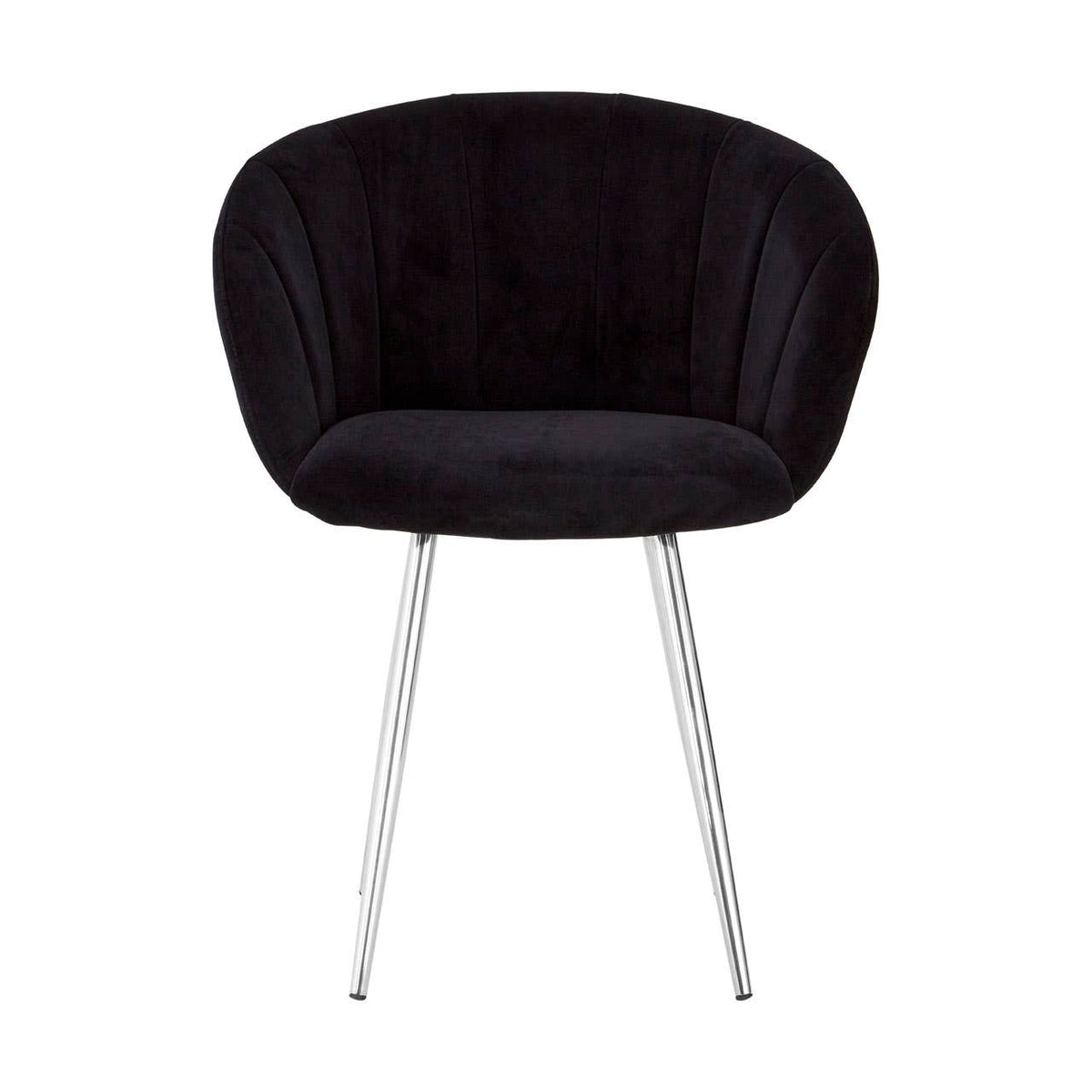 Vogue Black Velvet Dining Chair.