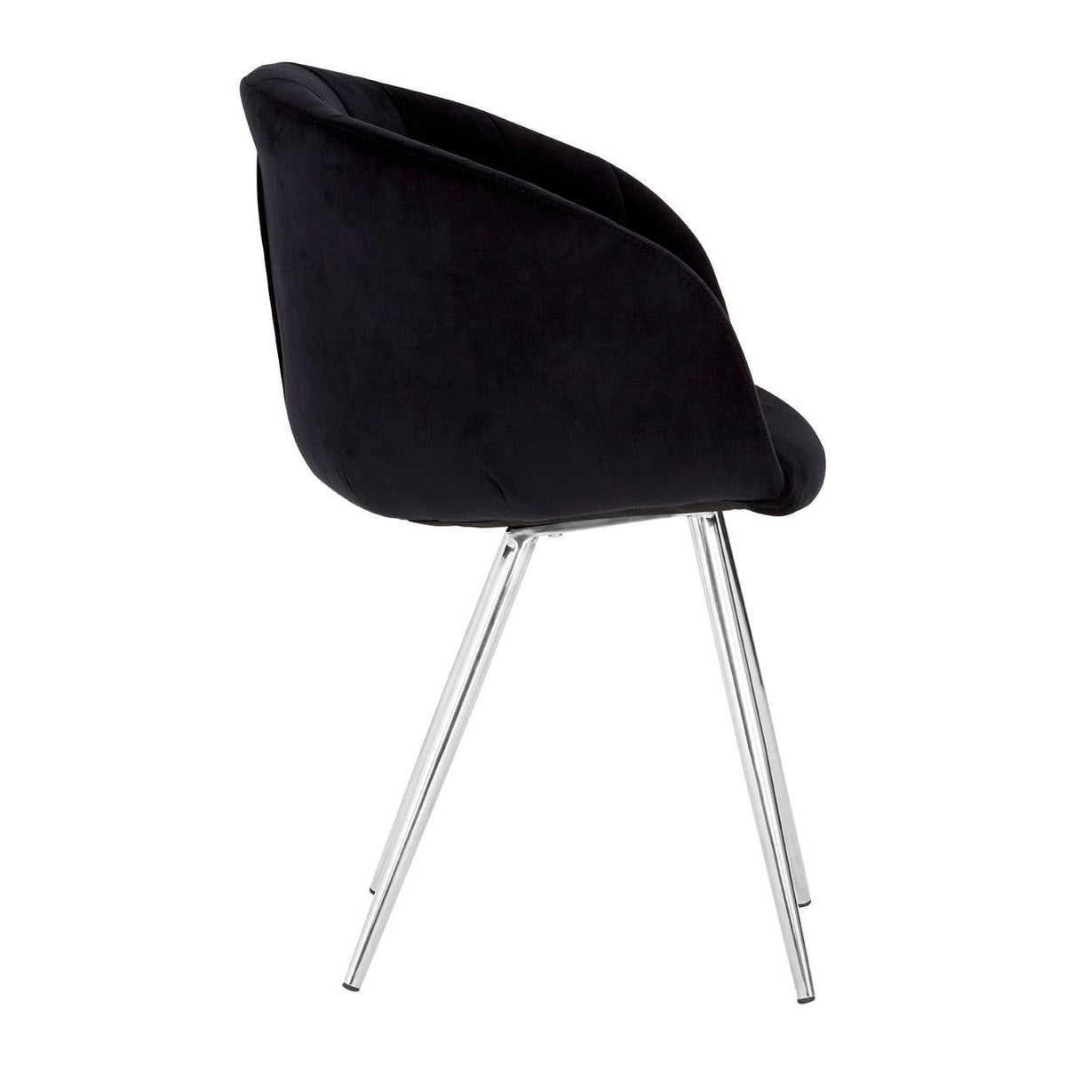 Vogue Black Velvet Dining Chair.