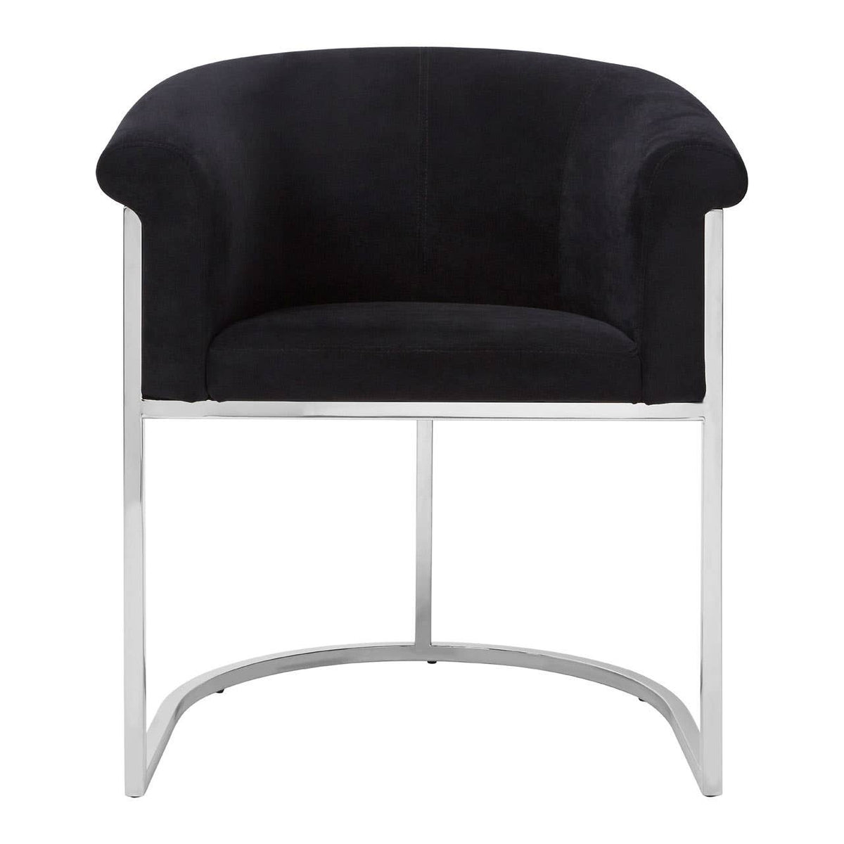 Vogue Black Velvet Dining Chair.