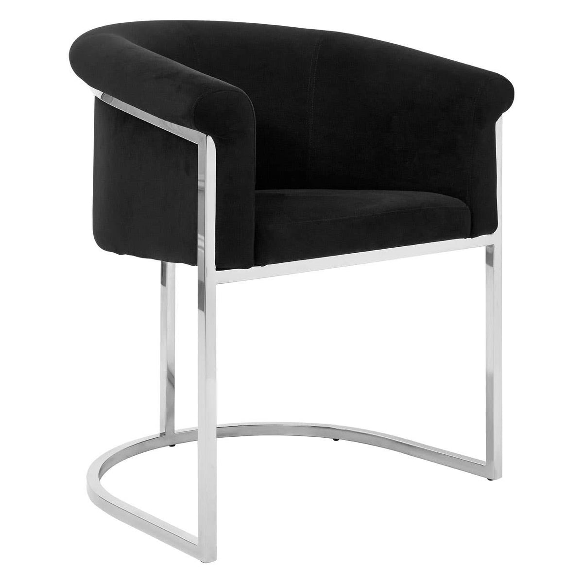 Vogue Black Velvet Dining Chair.