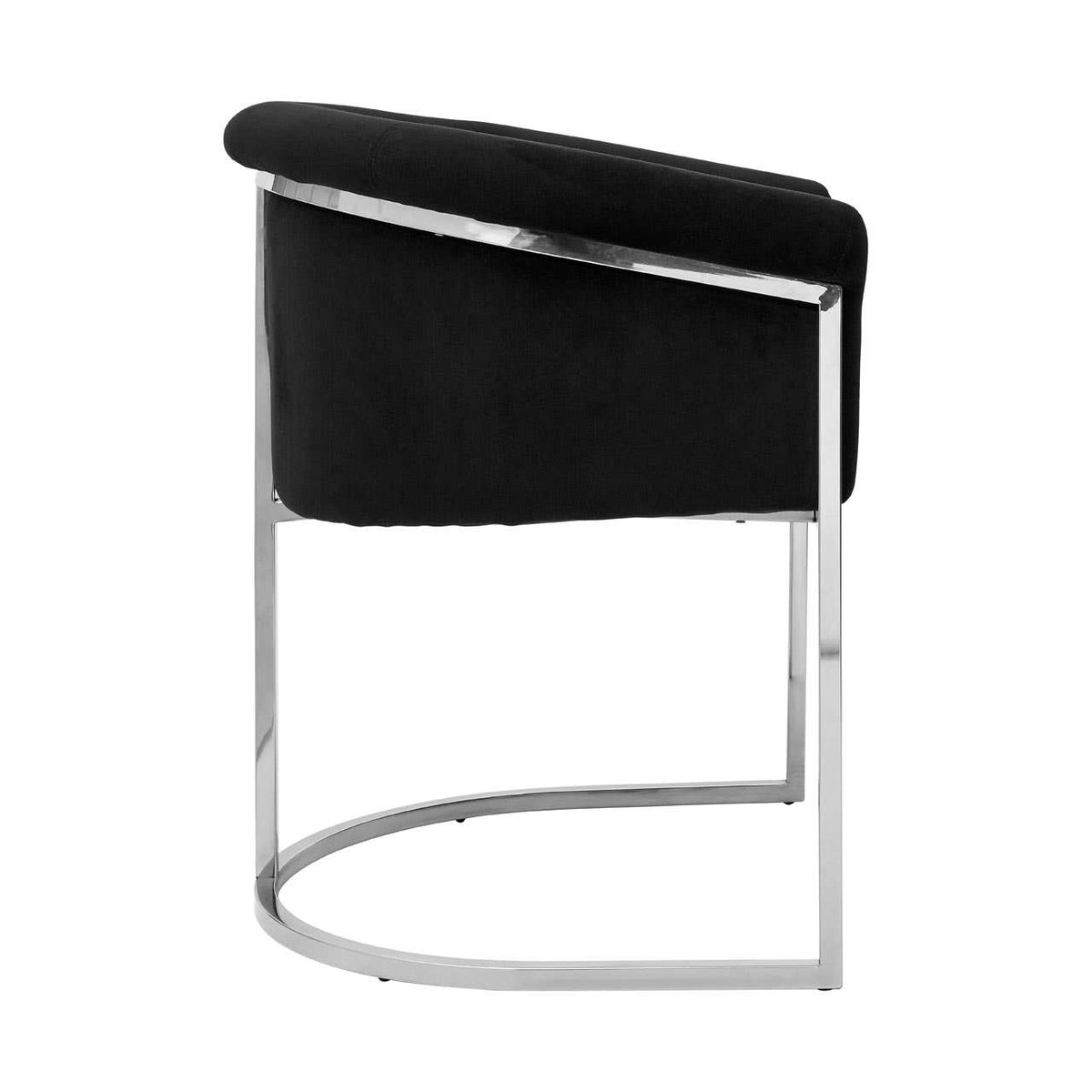 Vogue Black Velvet Dining Chair.