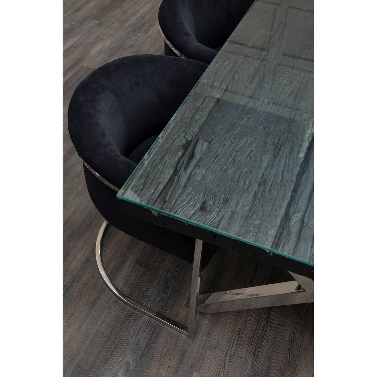 Vogue Black Velvet Dining Chair.
