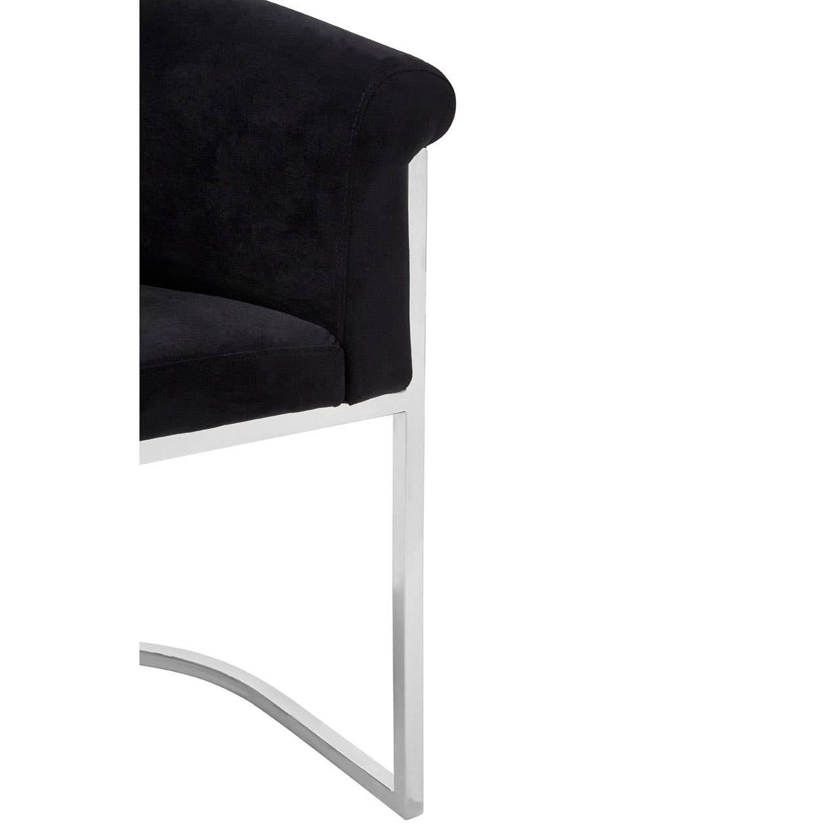 Vogue Black Velvet Dining Chair.