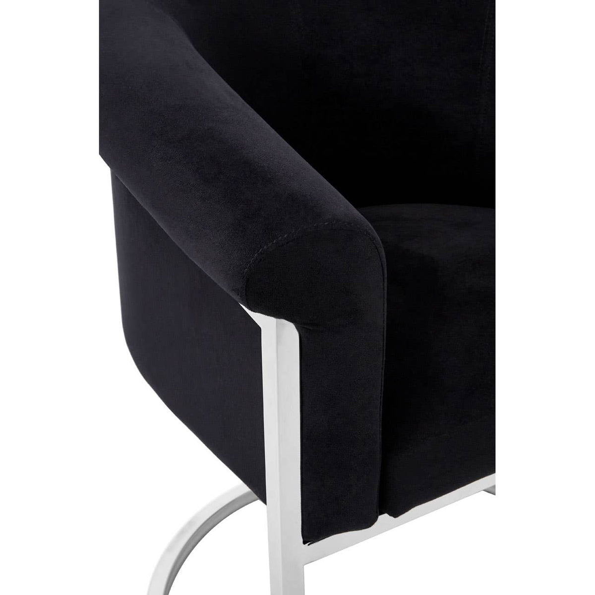 Vogue Black Velvet Dining Chair.