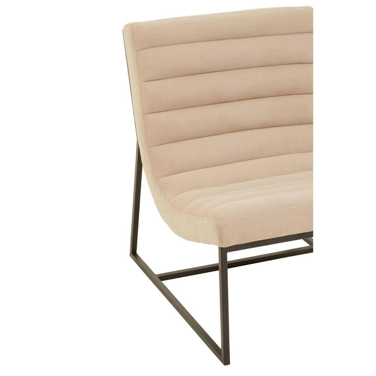 Vogue Ivory Velvet Cocktail Chair.