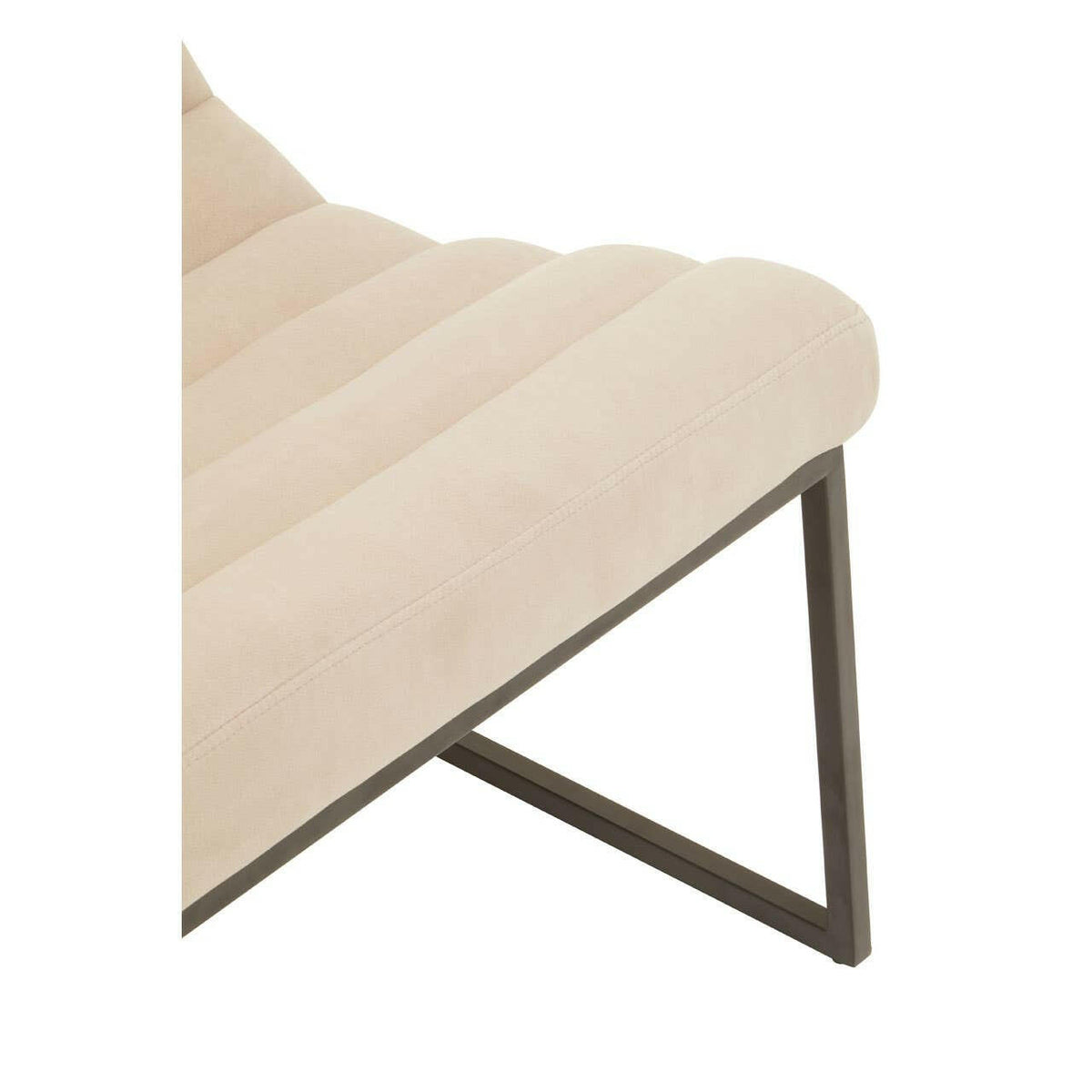 Vogue Ivory Velvet Cocktail Chair.