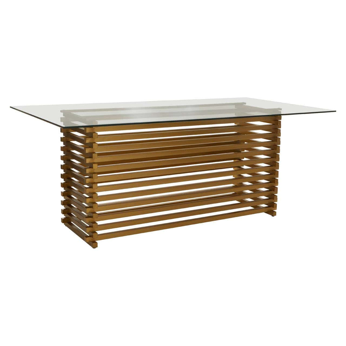 Vogue Matte Gold Dining Table..