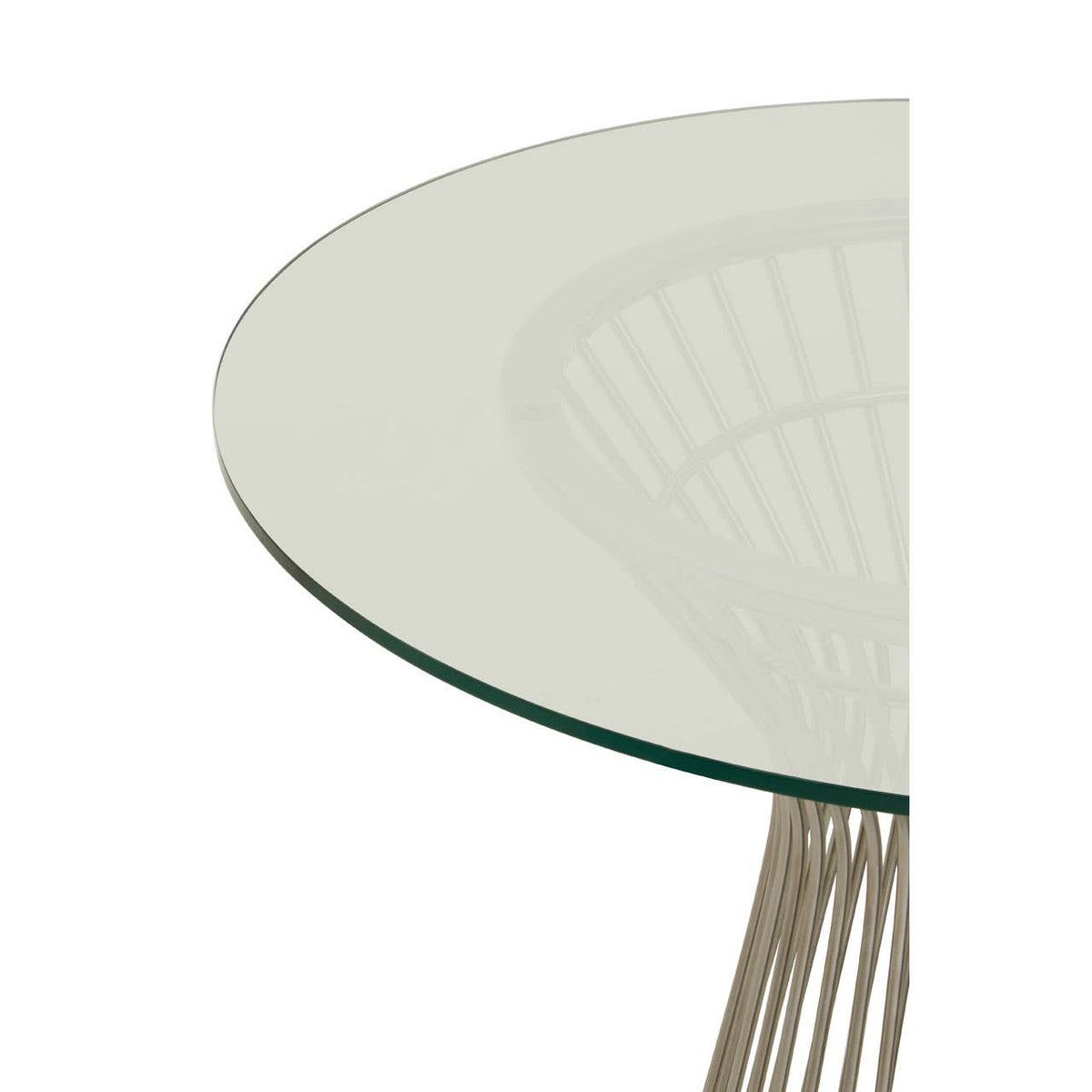 Vogue Round Silver Dining Table.