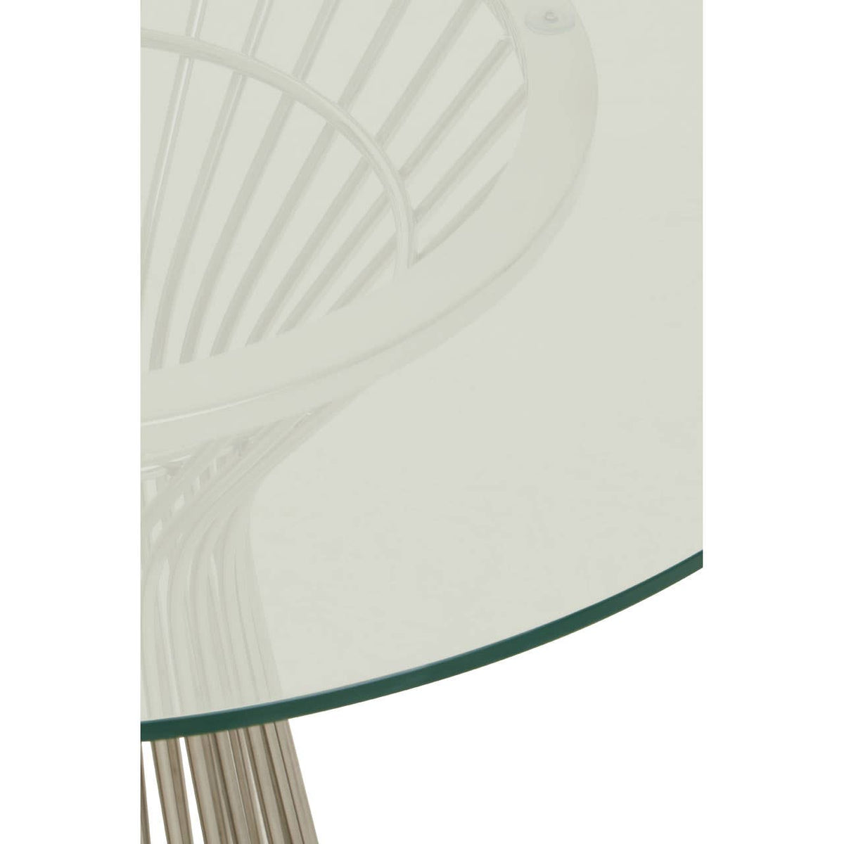 Vogue Round Silver Dining Table.