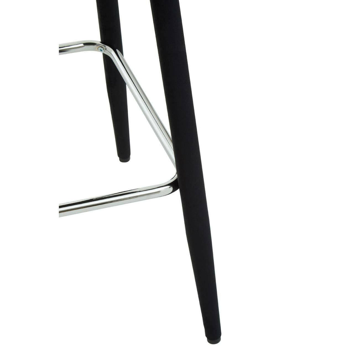 Warren Black Velvet Bar Chair.