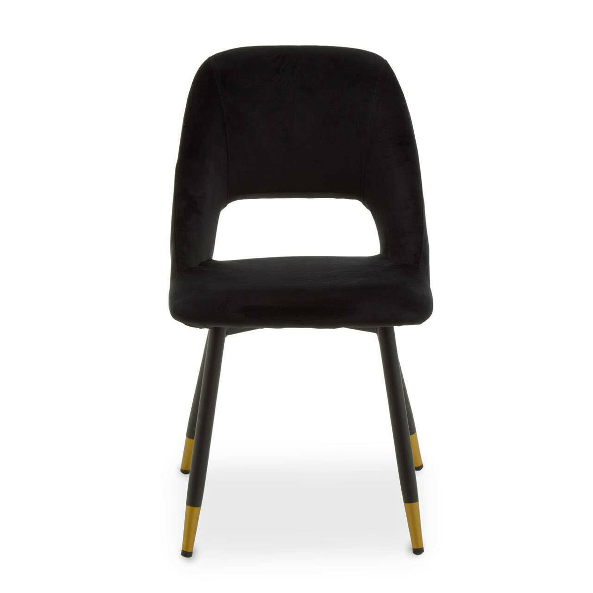 Warren Black Velvet Dining Chair.
