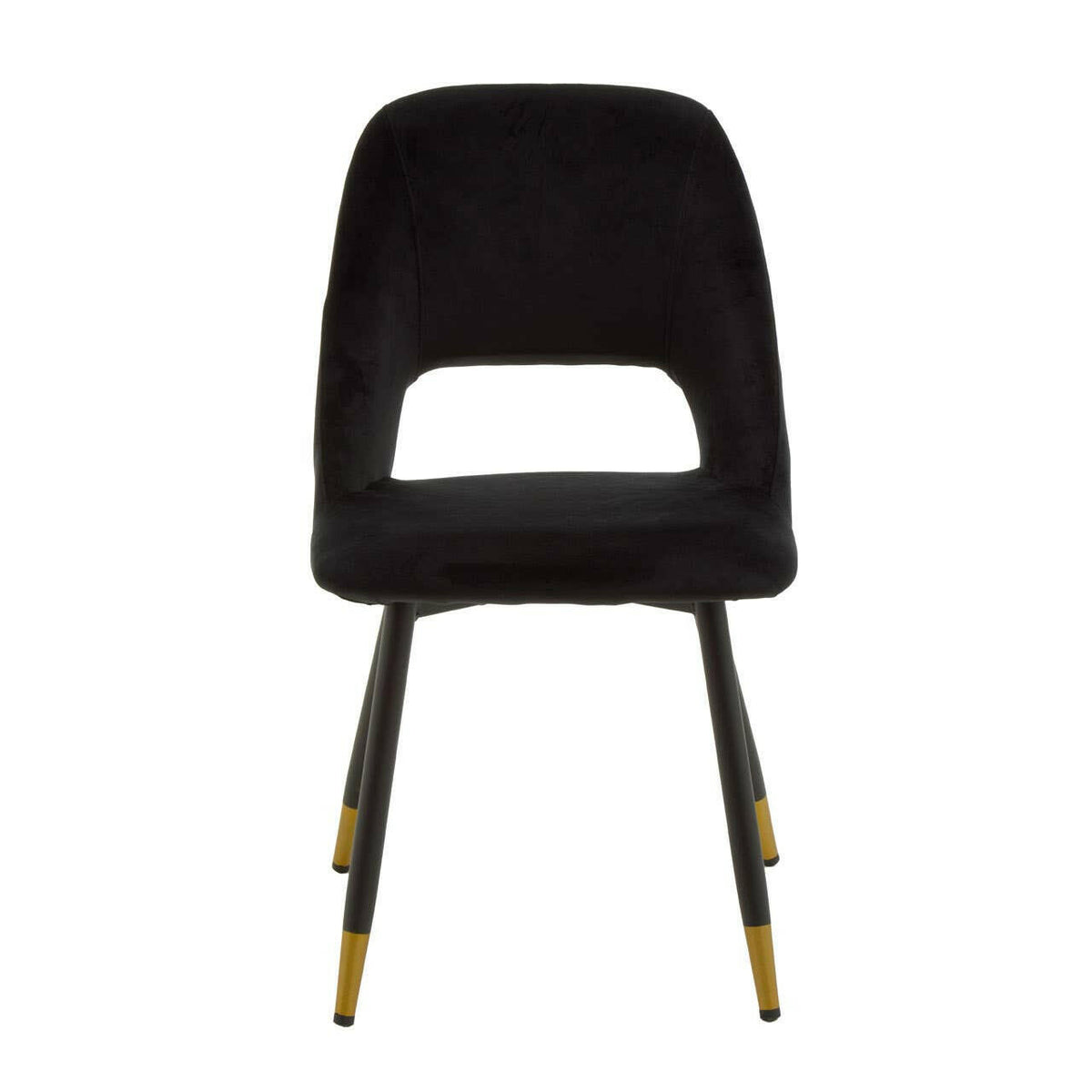 Warren Black Velvet Dining Chair.