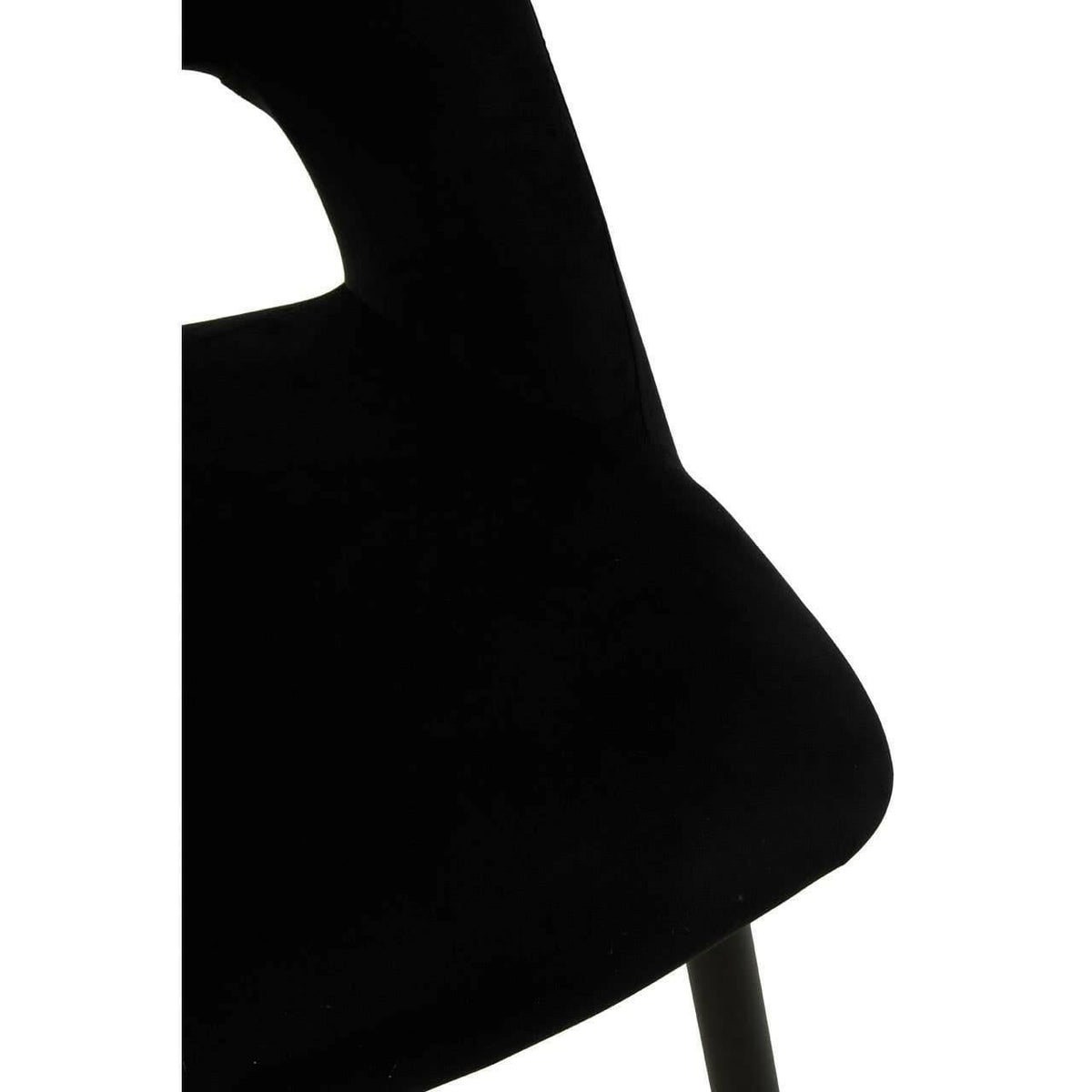 Warren Black Velvet Dining Chair.