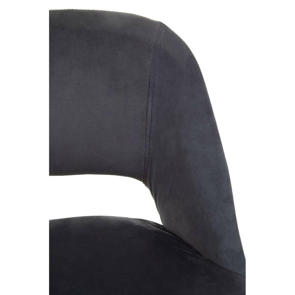 Warren Grey Velvet Bar Chair.