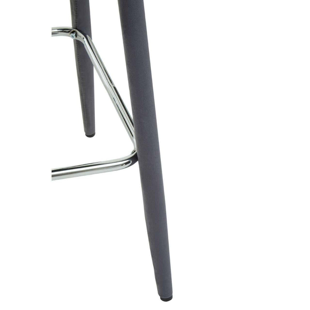 Warren Grey Velvet Bar Chair.