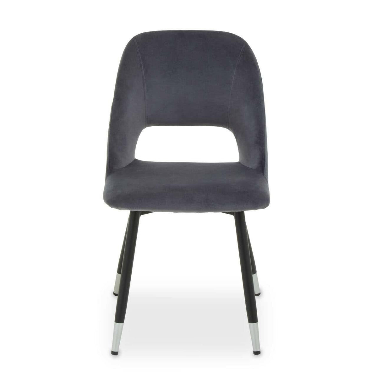 Warren Grey Velvet Dining Chair.