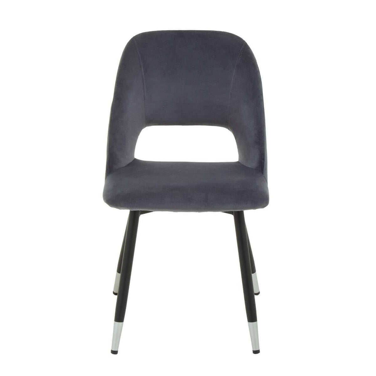 Warren Grey Velvet Dining Chair.