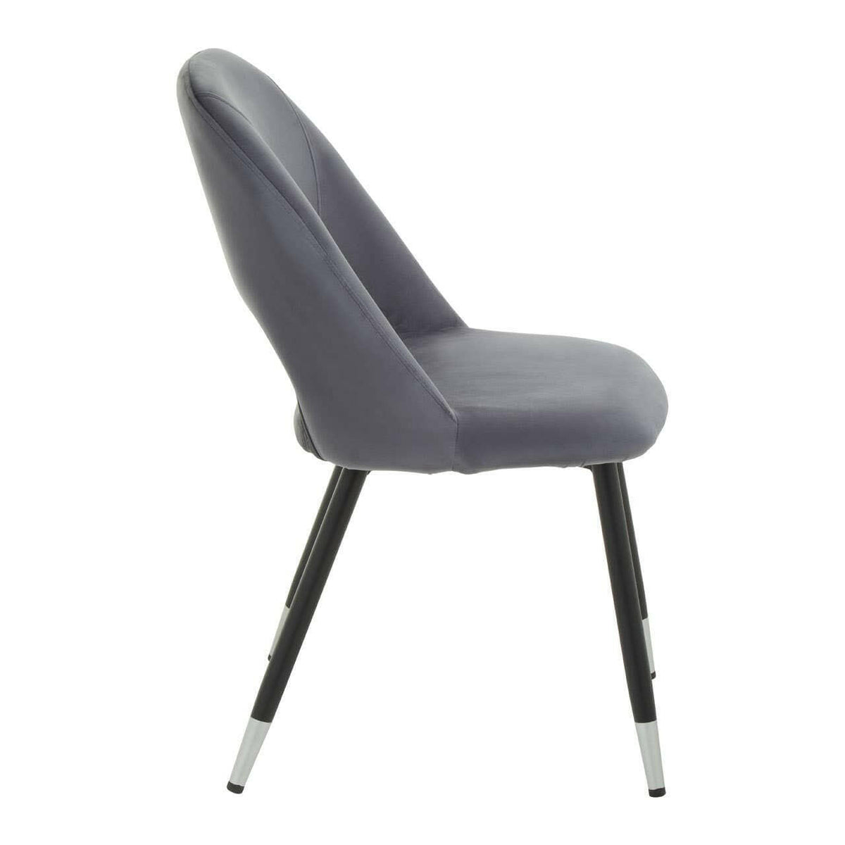 Warren Grey Velvet Dining Chair.