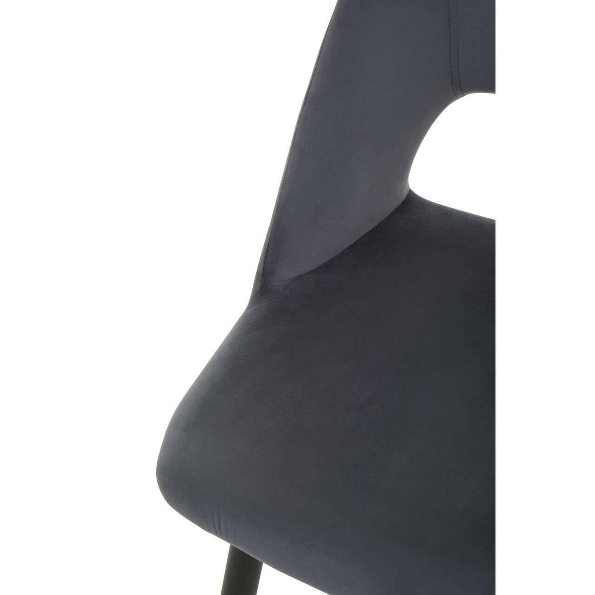 Warren Grey Velvet Dining Chair.