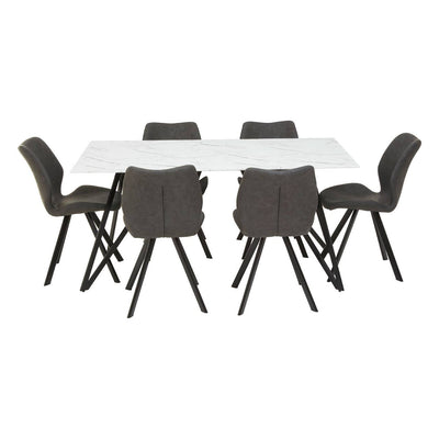 Noosa & Co. Dining Weston Rectangular Grey Dining Set House of Isabella UK