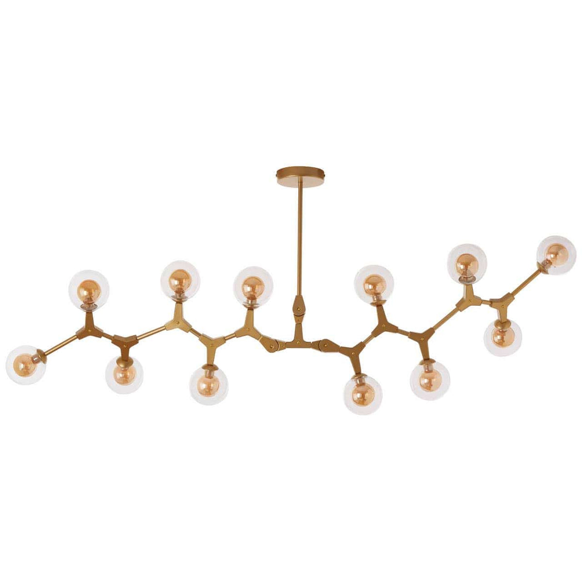 Abira 12 Bulb Gold Finish Pendant Lamp.