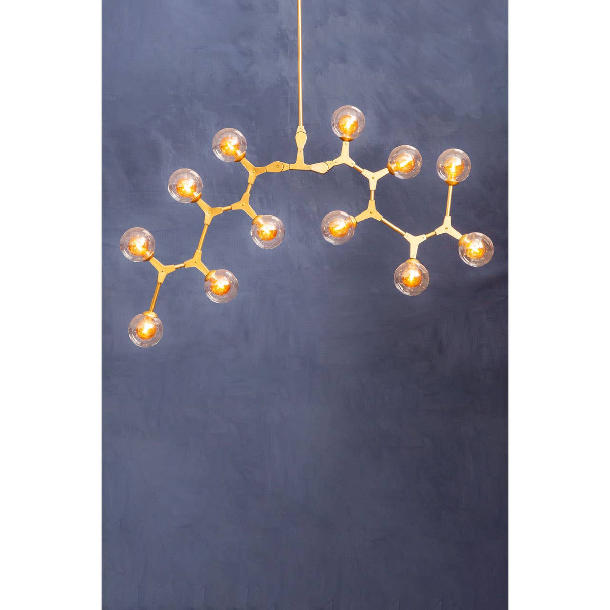 Abira 12 Bulb Gold Finish Pendant Lamp.