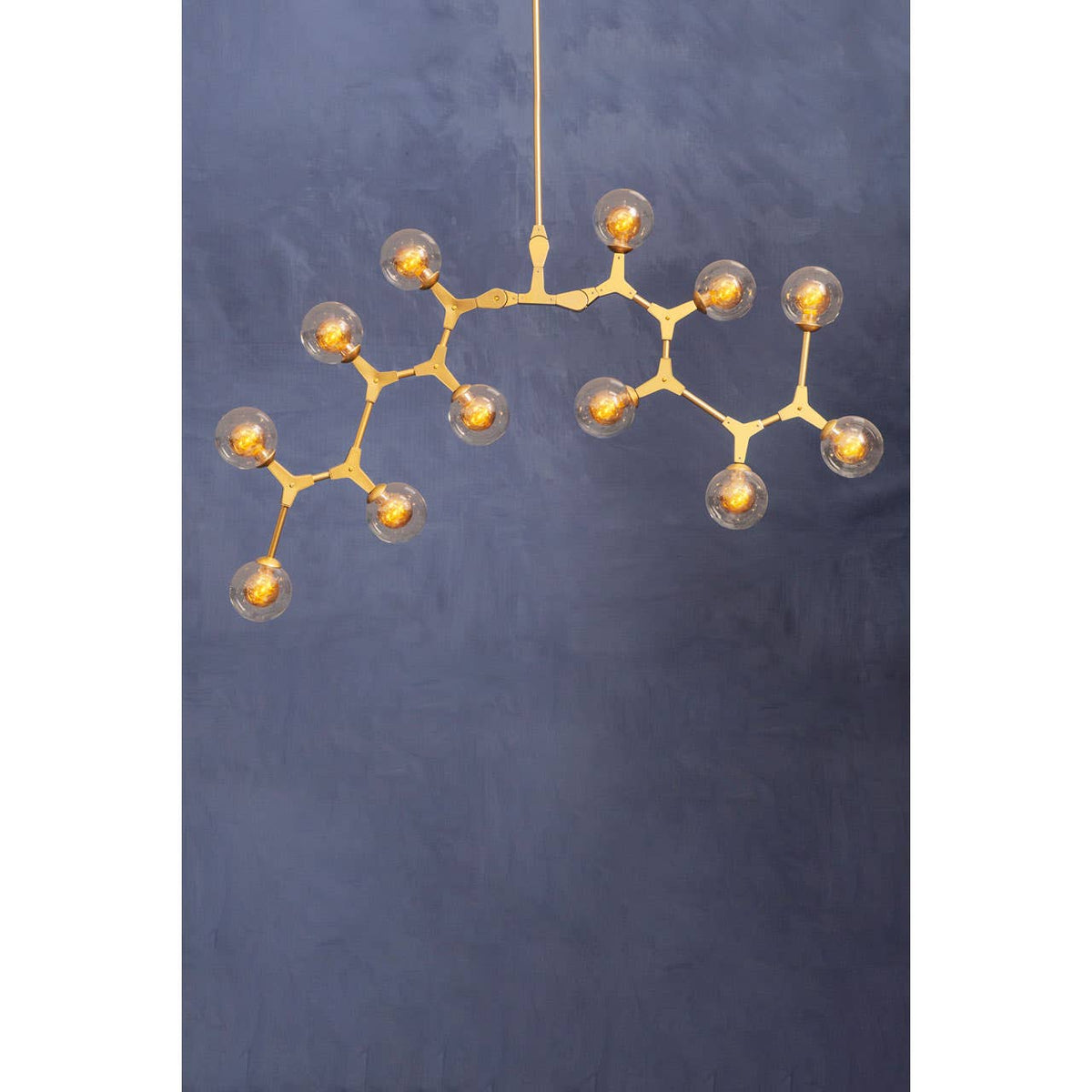 Abira 12 Bulb Gold Finish Pendant Lamp.