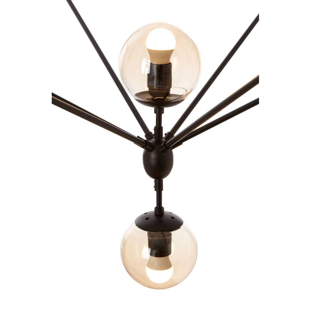 Abira 21 Bulb Matte Black Pendant Lamp.