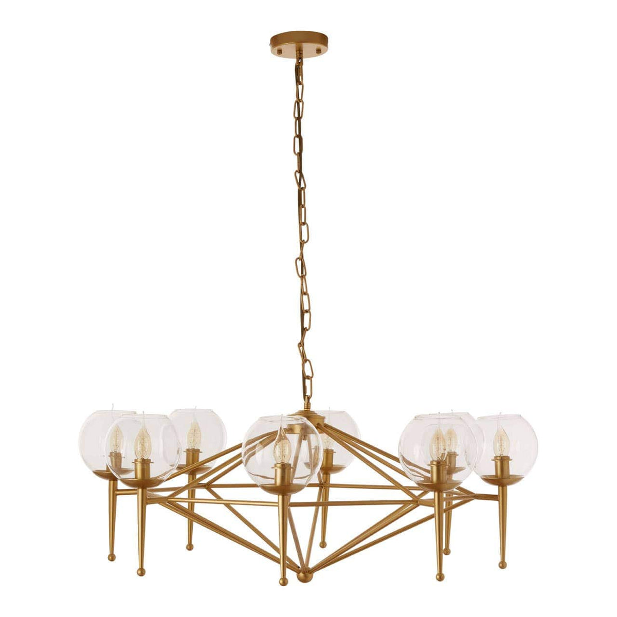 Abira 8 Bulb Geo Pendant Lamp.