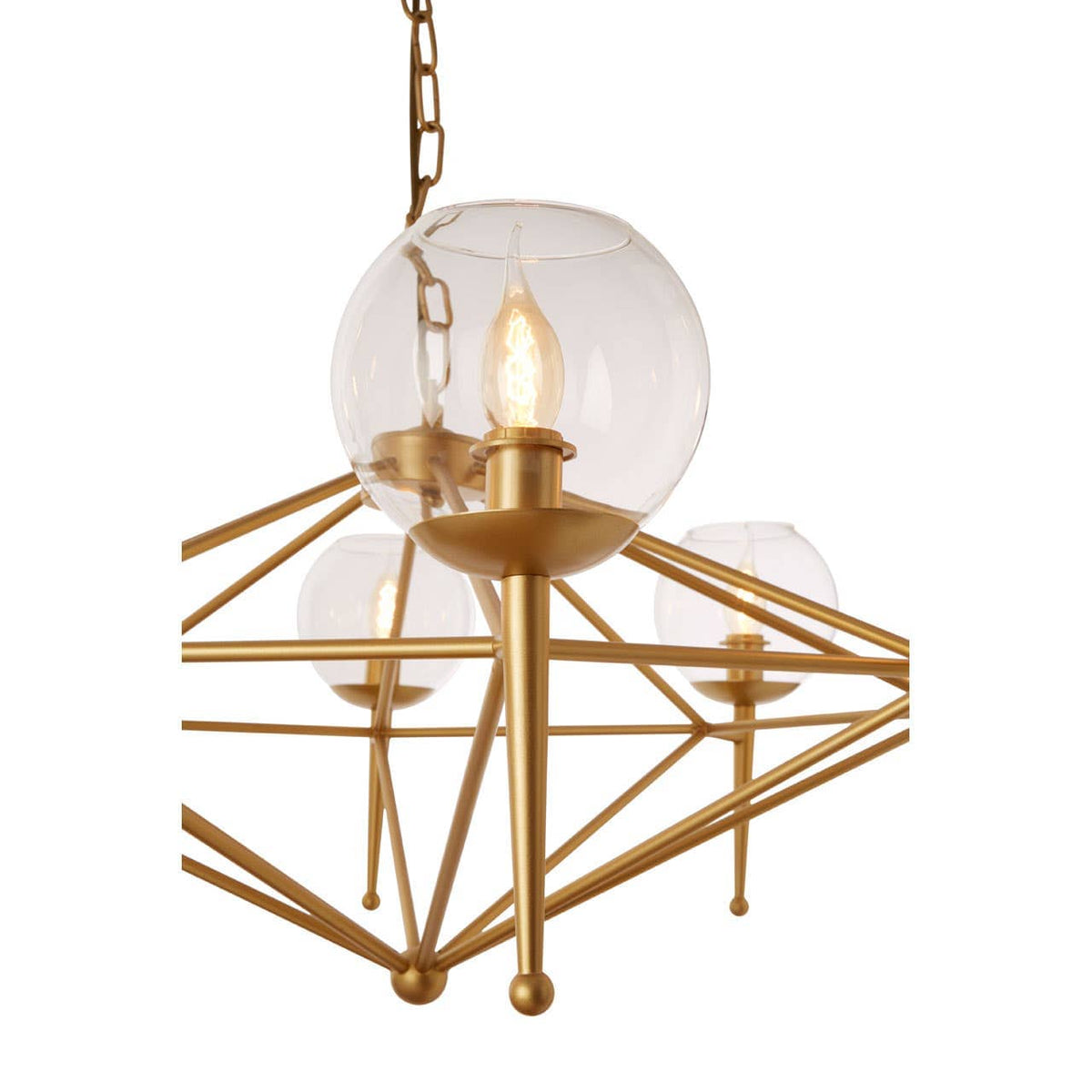 Abira 8 Bulb Geo Pendant Lamp.